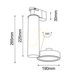 Spot LED ES111 Antigo Natori negru aluminiu oțel 6608 small 1