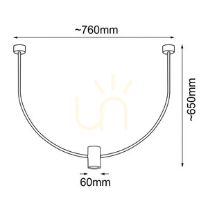 Lustră suspendată Antigo no. C platină mat oțel LED GU10 76 cm 5082 small 1