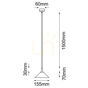 Lampă suspendată Antigo no. Ai negru GX53 15,5 cm oțel bumbac 5166 small 1