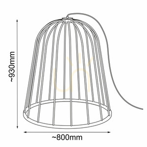 Lampadar Antigo no. moon O F negru LED GX53 oțel 93 cm 2013 small 1