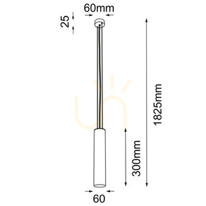 Lampă suspendată Antigo Noda albă 300 mm GU10 aluminiu 7641 small 1