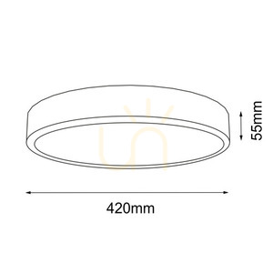 Plafonieră LED Antigo Nomi negru 42 cm 22W 4000K 8446 small 1