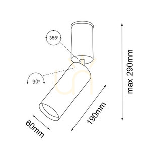 Spot LED GU10 Antigo Shima 2 alb aluminiu oțel 7206 small 1