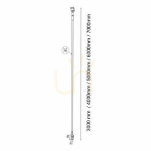 Lampa liniară LED Antigo Surika alb 500 cm 3000K 5860 lm 6029 small 1
