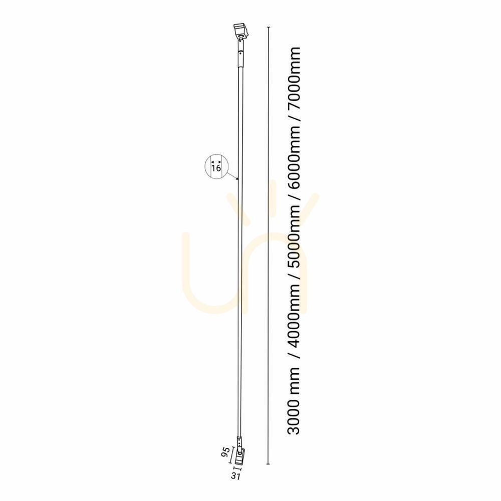 Vedere Lampă liniară LED Antigo Surika negru 600 cm 3000K 6032 Lampă liniară LED Antigo Surika negru 600 cm 3000K 6032