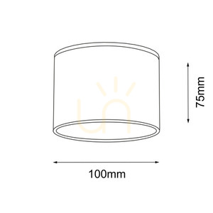 Plafonieră Antigo Suwa albă GX53 10x10 cm aluminiu SKU 7075 small 1
