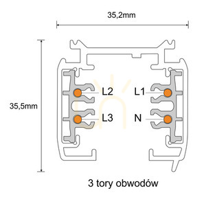 Șină iluminat 3F Antigo Szynoprzewód 230V alb 2 m aluminiu 8100 1 Șină iluminat 3F Antigo Szynoprzewód 230V alb 2 m aluminiu 8100 small 1