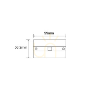 Capac protectie bara distributie 3F Antigo Szynoprzewód 3F negru 8133 small 1
