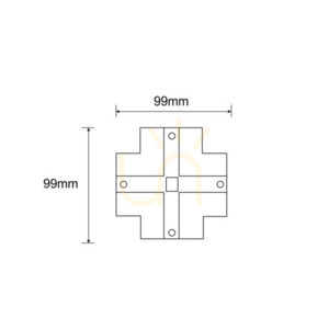 Capac comutator bară distribuție 3F încastrată Antigo Szynoprzewód 3F negru 8135 small 1
