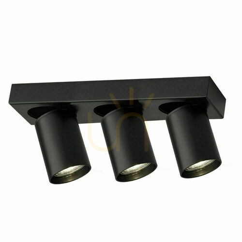 Verifica Spot LED GU10 3 becuri Antigo Tarumi negru aluminiu oțel 7974