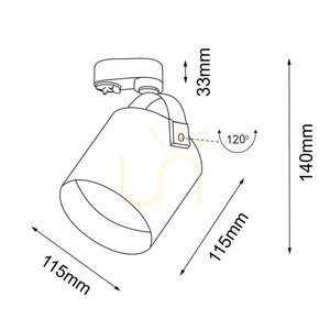 Spot LED ES111 Antigo Tenri alb pentru șină 3F 230V 7702 small 1