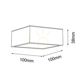 Plafond LED Antigo Tottori alb IP44 10x10 cm 3000K 7725 small 1