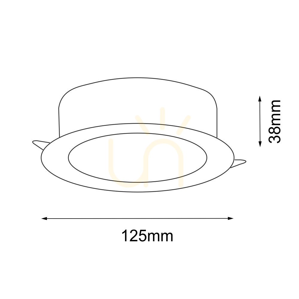 Vedere Lumină încastrată LED Antigo Tottori alb 12,5 cm IP44 3000K 7726 Lumină încastrată LED Antigo Tottori alb 12,5 cm IP44 3000K 7726