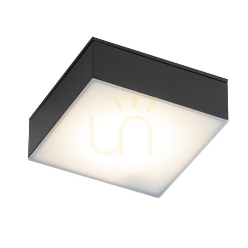 Verifica Plafond LED Antigo Tottori negru IP44 10x10 cm 4000K 8577
