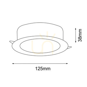 Lumină încastrată Antigo Tottori alb 12,5x12,5 cm IP44 LED 4000K 8580 small 1