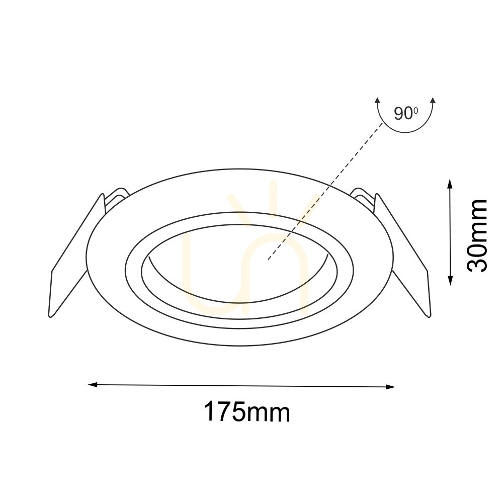 Vedere Lumină încastrată Antigo Wasabi 7384 albă LED ES111 17,5x17,5 cm Lumină încastrată Antigo Wasabi 7384 albă LED ES111 17,5x17,5 cm