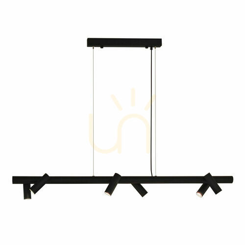 Verifica Lampă suspendată Antigo Yabu 6 negru oțel 120 cm LED MR11 5067