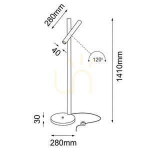 Lampă de podea Antigo Yabu F albă 141 cm aluminiu oțel 7877 small 1