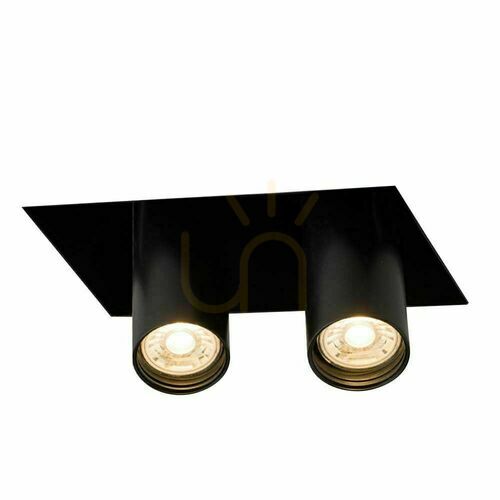 Verifica Lampa de încastrat Antigo Yamato 2 negru 2x MR11 aluminiu oțel 7802