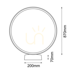 Lampă exterioară de podea LED Antigo Abira inel Ø87 cm antracit 3000K 9914 small 1
