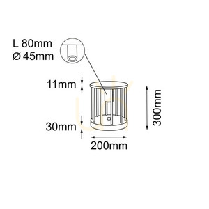 Lampă de grădină Antigo Hagi 9905 antracit 30 cm LED MR11 small 1