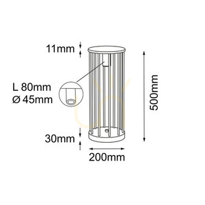 Lampă de grădină Antigo Hagi 9906 antracit 50 cm LED MR11 small 1