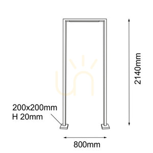 Lampă de grădină Antigo Taketa antracit 214 cm LED T8 9929 small 1