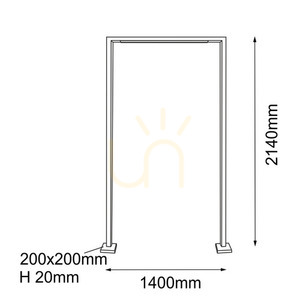 Lampă de grădină Antigo Taketa antracit 214 cm LED T8 9930 small 1