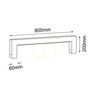 Lampă exterior LED Antigo Taketa Mini antracit 4000K 20 cm 9939 small 1