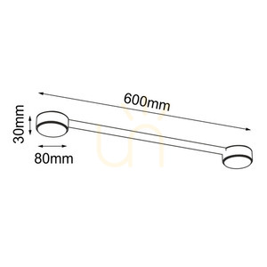 Lampă modulară LED GX53 Antigo Drop Line 2 negru 60 cm oțel 1013 small 1