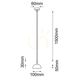Lampă suspendată Antigo Di albă 10 cm LED GX53 5161 small 1