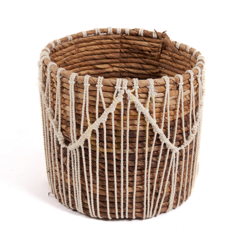 Verifica Coș de răchită BAZAR BIZAR Baskets alb natural, frunză de banană, 20 cm