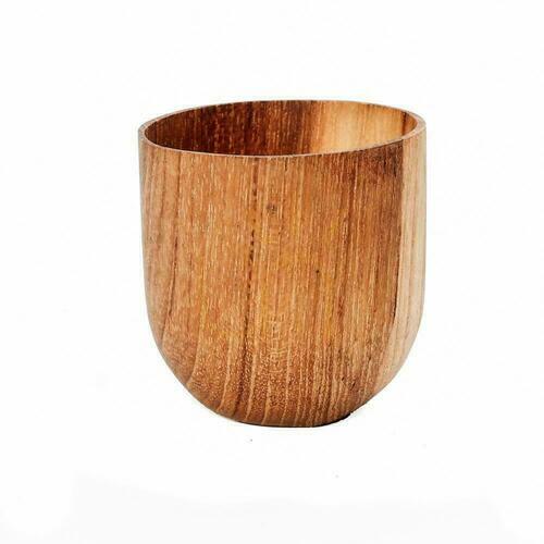 Verifica Cupă pentru ouă BAZAR BIZAR din rădăcină de tec, natural, 5 cm, Teak Root Collection