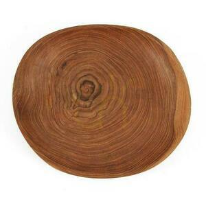 Farfurie BAZAR BIZAR Teak Root Organic din rădăcină de tec, natur, 25 cm small 2