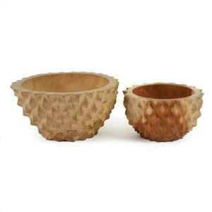 Bol decorativ BAZAR BIZAR din rădăcină de tec natural, 15 cm, Teak Root Collection small 2