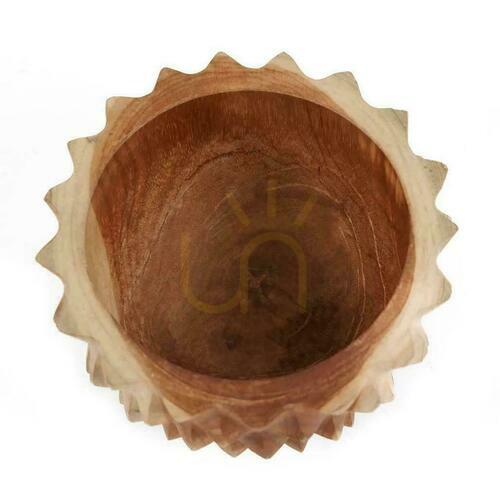 Verifica Bol BAZAR BIZAR Teak Root Durian S din lemn de tec natural, 15 cm