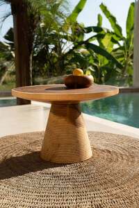 Bol pentru fructe Bazar Bizar Teak Root BASU605 din lemn de tec, 20 cm small 7