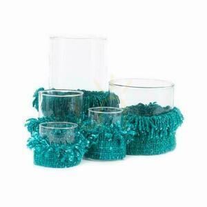 Suport lumânări BAZAR BIZAR Oh My Gee Aqua bumbac L small 3