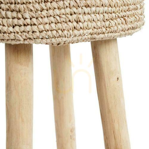 Verifica Scaun bar BAZAR BIZAR Island Collection tec rafie natural bej 75 cm