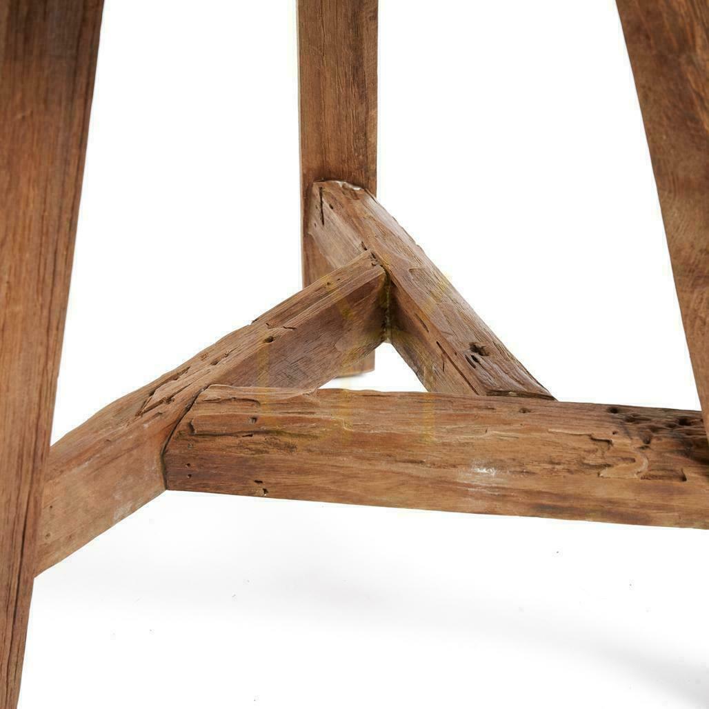 Vedere Taburet BAZAR BIZAR Yatai L lemn de tec recuperat natural Rustic Collection Taburet BAZAR BIZAR Yatai L lemn de tec recuperat natural Rustic Collection