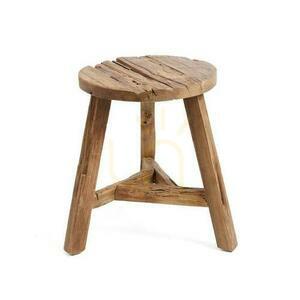 Taburet BAZAR BIZAR Yatai L lemn de tec recuperat natural Rustic Collection 3 Taburet BAZAR BIZAR Yatai L lemn de tec recuperat natural Rustic Collection small 3