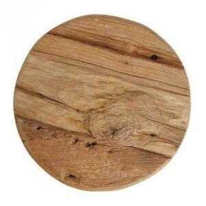 Taburet BAZAR BIZAR Yatai Natural S lemn de tec recuperat Rustic Collection small 2