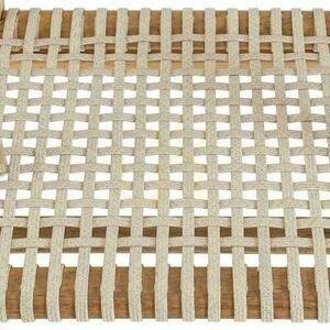 Scaun de dining BAZAR BIZAR din lemn de tec recuperat, bej natural small 5