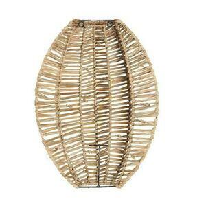Aplică de perete BAZAR BIZAR Avanti Natural Rafia M Wall Lamps small 2