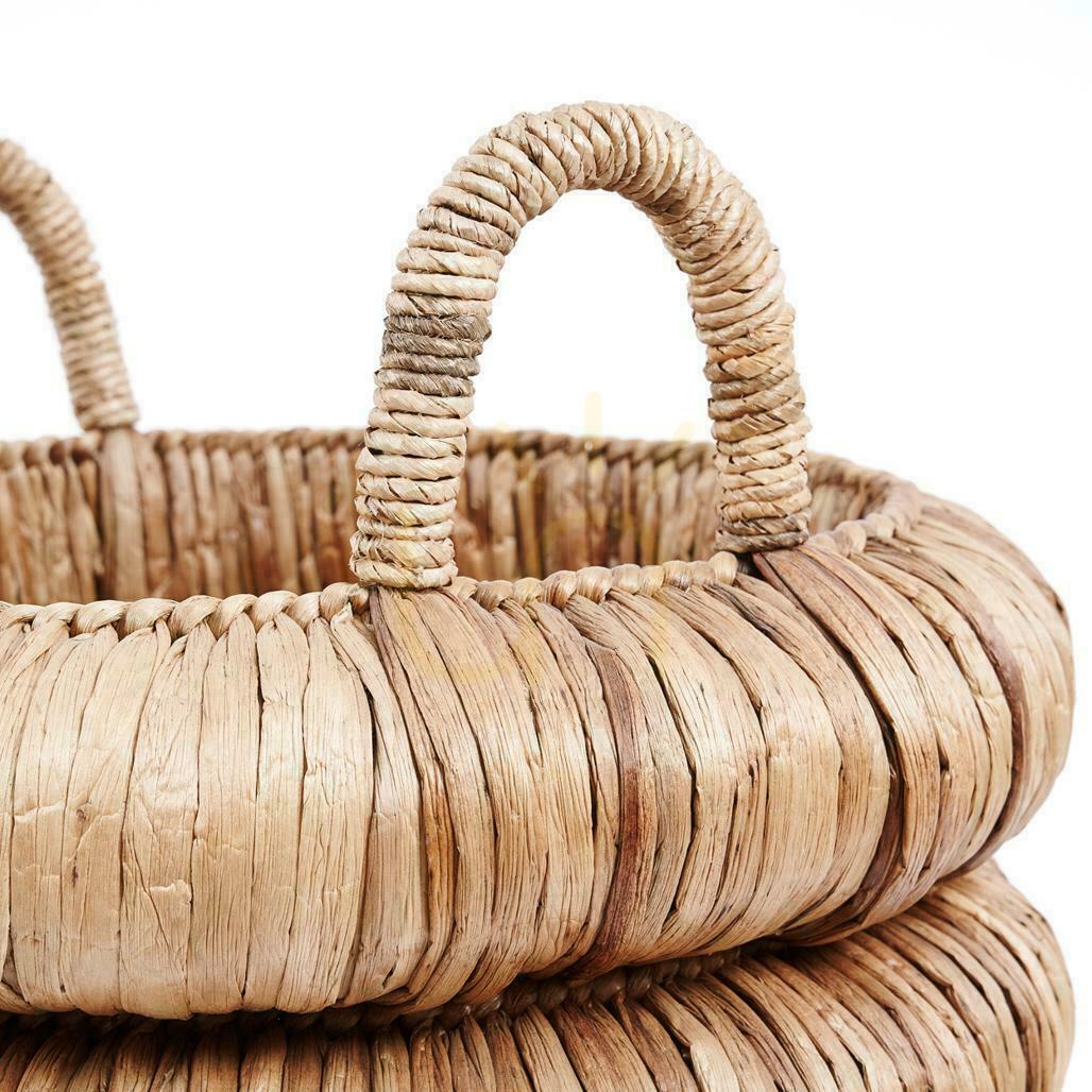 previzualizare Coș răchită BAZAR BIZAR Baskets din hiacint de apă natural 65 cm bej Coș răchită BAZAR BIZAR Baskets din hiacint de apă natural 65 cm bej