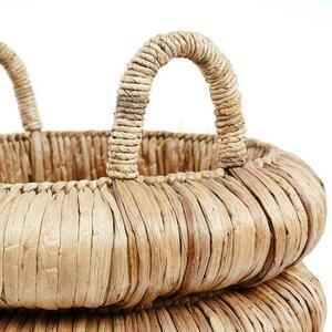 Coș răchită BAZAR BIZAR Baskets din hiacint de apă natural 65 cm bej 4 Coș răchită BAZAR BIZAR Baskets din hiacint de apă natural 65 cm bej small 4