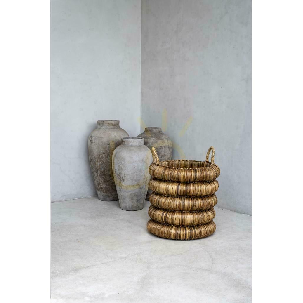Verifica Coș răchită BAZAR BIZAR Baskets din hiacint de apă natural 65 cm bej Coș răchită BAZAR BIZAR Baskets din hiacint de apă natural 65 cm bej