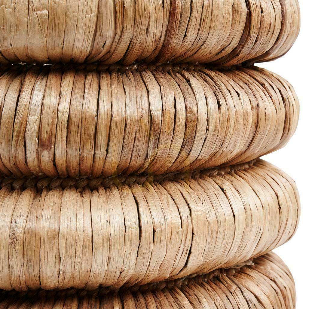 Vedere Coș răchită BAZAR BIZAR Baskets din hiacint de apă natural 65 cm bej Coș răchită BAZAR BIZAR Baskets din hiacint de apă natural 65 cm bej