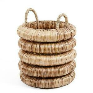 Coș răchită BAZAR BIZAR Baskets din hiacint de apă natural 65 cm bej 0 Coș răchită BAZAR BIZAR Baskets din hiacint de apă natural 65 cm bej small 0