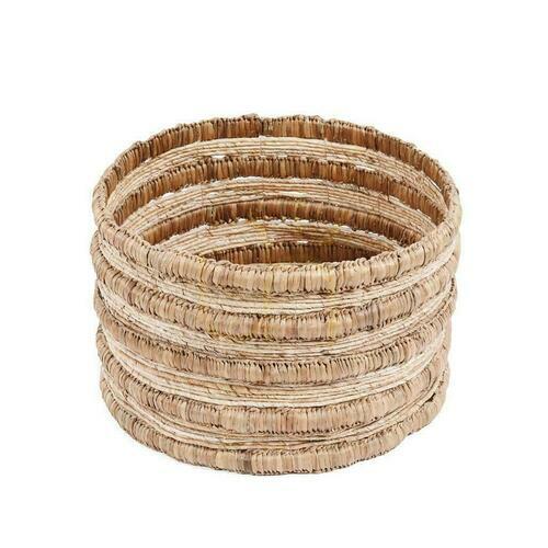 Verifica Coș de Răchită BAZAR BIZAR Natural 54 cm din Frunză de Banană, Baskets
